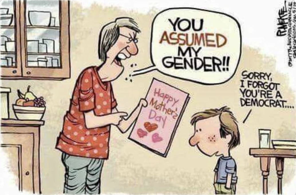 mother mother gender - You Assumed My Gender!! Happy Mothera Day Rmeke Out Auctacle 519 Sorry, I Forgot You'Re A Democrat....
